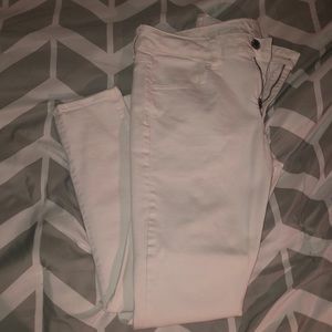 American Eagle Skinny Jeans (White) Size 12